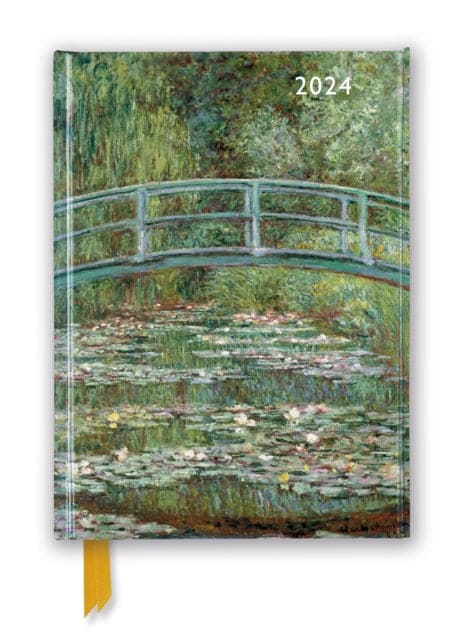 Claude Monet: Bridge over a Pond of Waterlilies 2024 Luxury Diary - Page to View with Notes - Book from The Bookhouse Broughty Ferry- Just £10.99! Shop now