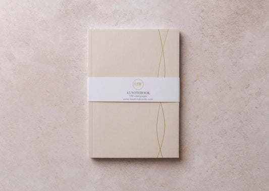 A5 lined notebooks (mist) - Beautiful 192-page ruled 