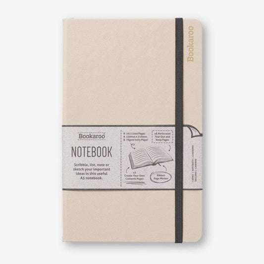 Bookaroo Notebook (A5) Journal - Cream - Book from The Bookhouse Broughty Ferry- Just £9.99! Shop now