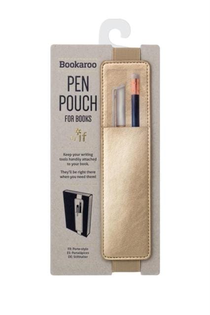 Bookaroo Pen Pouch - Gold-5035393407063
