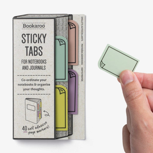 BOOKAROO STICKY TABS - PASTELS - Gift from The Bookhouse Broughty Ferry- Just £3.99! Shop now