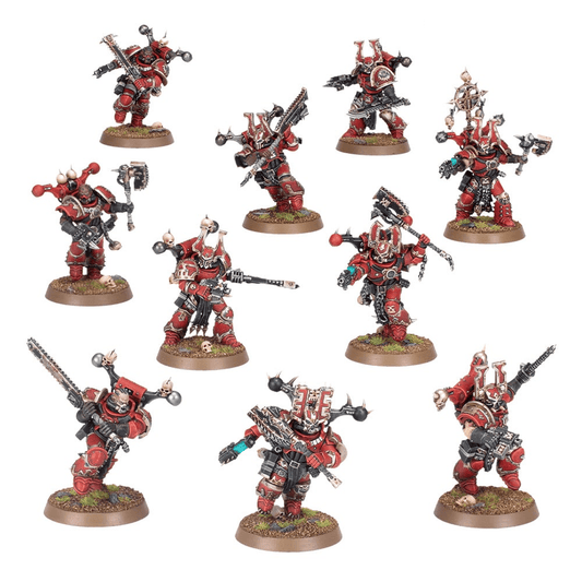 Chaos Space Marines World Eaters Khorne Berserkers - Warhammer from The Bookhouse Broughty Ferry- Just £36! Shop now