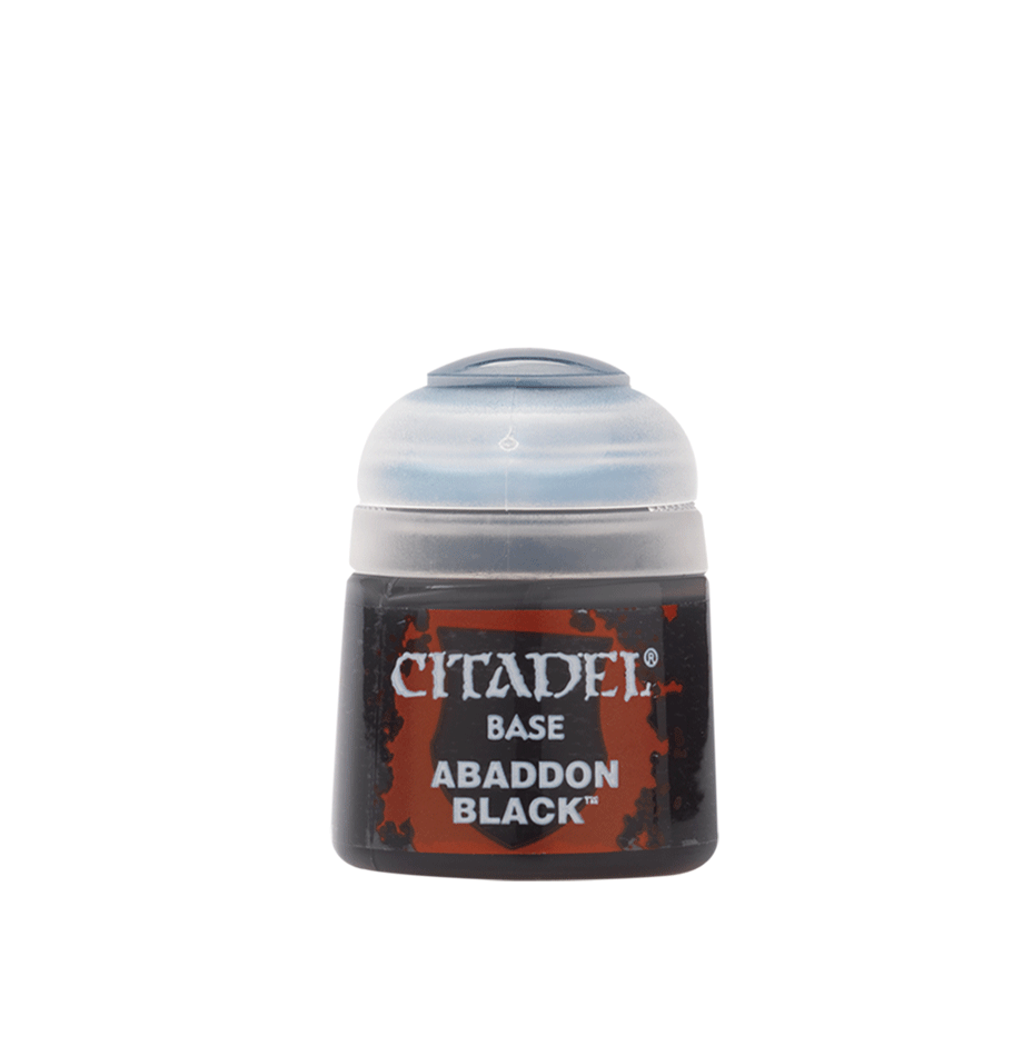 Citadel Colour Base: Abaddon Black - Warhammer from The Bookhouse Broughty Ferry- Just £2.48! Shop now