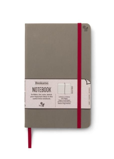 GREY - BOOKAROO A5 NOTEBOOK - Book from The Bookhouse Broughty Ferry- Just £8.09! Shop now