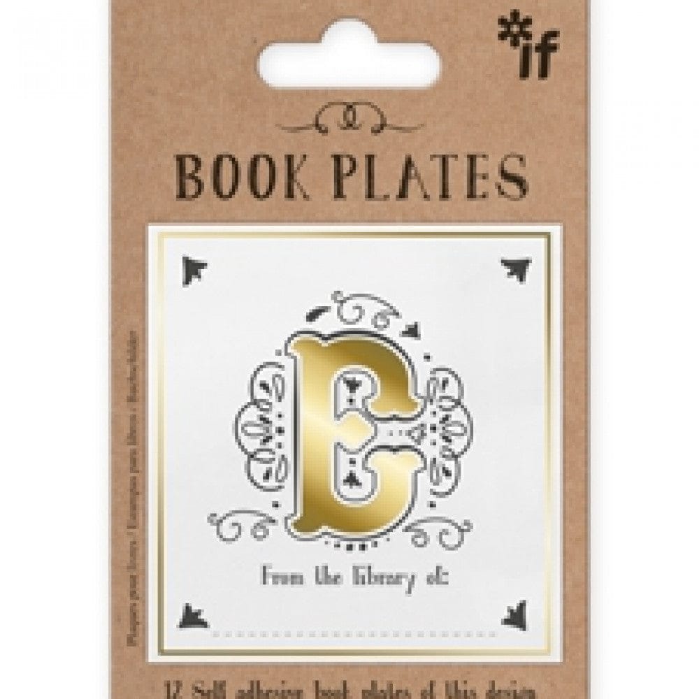 LETTER BOOK PLATES - E - Gift from The Bookhouse Broughty Ferry- Just £2.99! Shop now