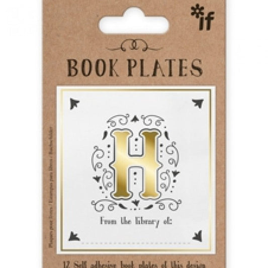 LETTER BOOK PLATES - H - Gift from The Bookhouse Broughty Ferry- Just £2.99! Shop now