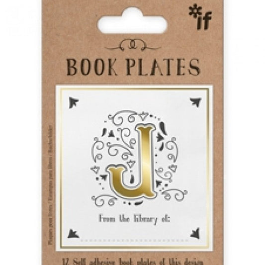 LETTER BOOK PLATES - J - Gift from The Bookhouse Broughty Ferry- Just £2.99! Shop now