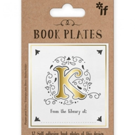 LETTER BOOK PLATES - K - Gift from The Bookhouse Broughty Ferry- Just £2.99! Shop now