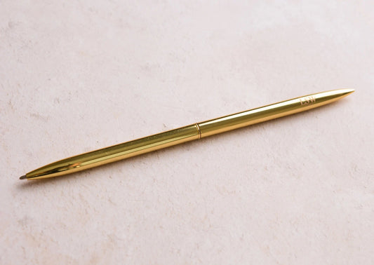 LSW Pen - Gold ballpoint pen with black ink & LSW logo - Gift from The Bookhouse Broughty Ferry- Just £7.99! Shop now