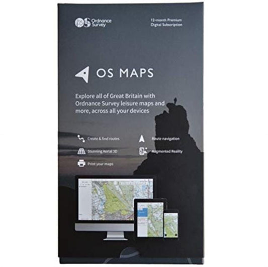 OS Maps 12-Month Premium Digital Subscription Box - Book from The Bookhouse Broughty Ferry- Just £29.99! Shop now