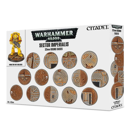 Sector Imperialis: 32mm Round Bases - Warhammer