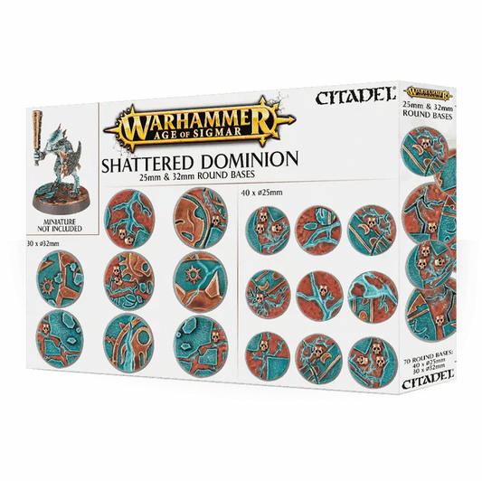 Shattered Dominion: 25mm & 32mm Round Bases - Warhammer from The Bookhouse Broughty Ferry- Just £22.50! Shop now